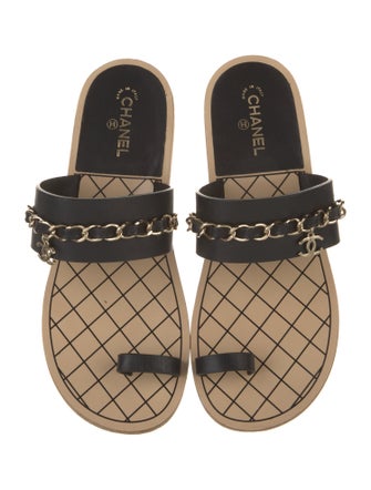 Chanel 2019 Interlocking CC Logo Slides