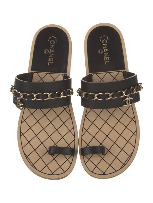 Chanel 2019 Interlocking CC Logo Slides