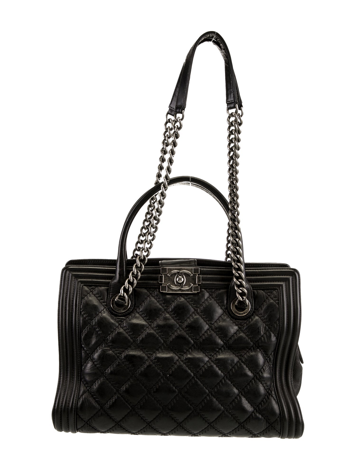 Chanel Double Stitch Boy Tote