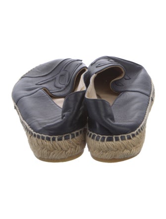 Chanel Interlocking CC Logo Lambskin Espadrilles