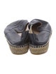 Chanel Interlocking CC Logo Lambskin Espadrilles
