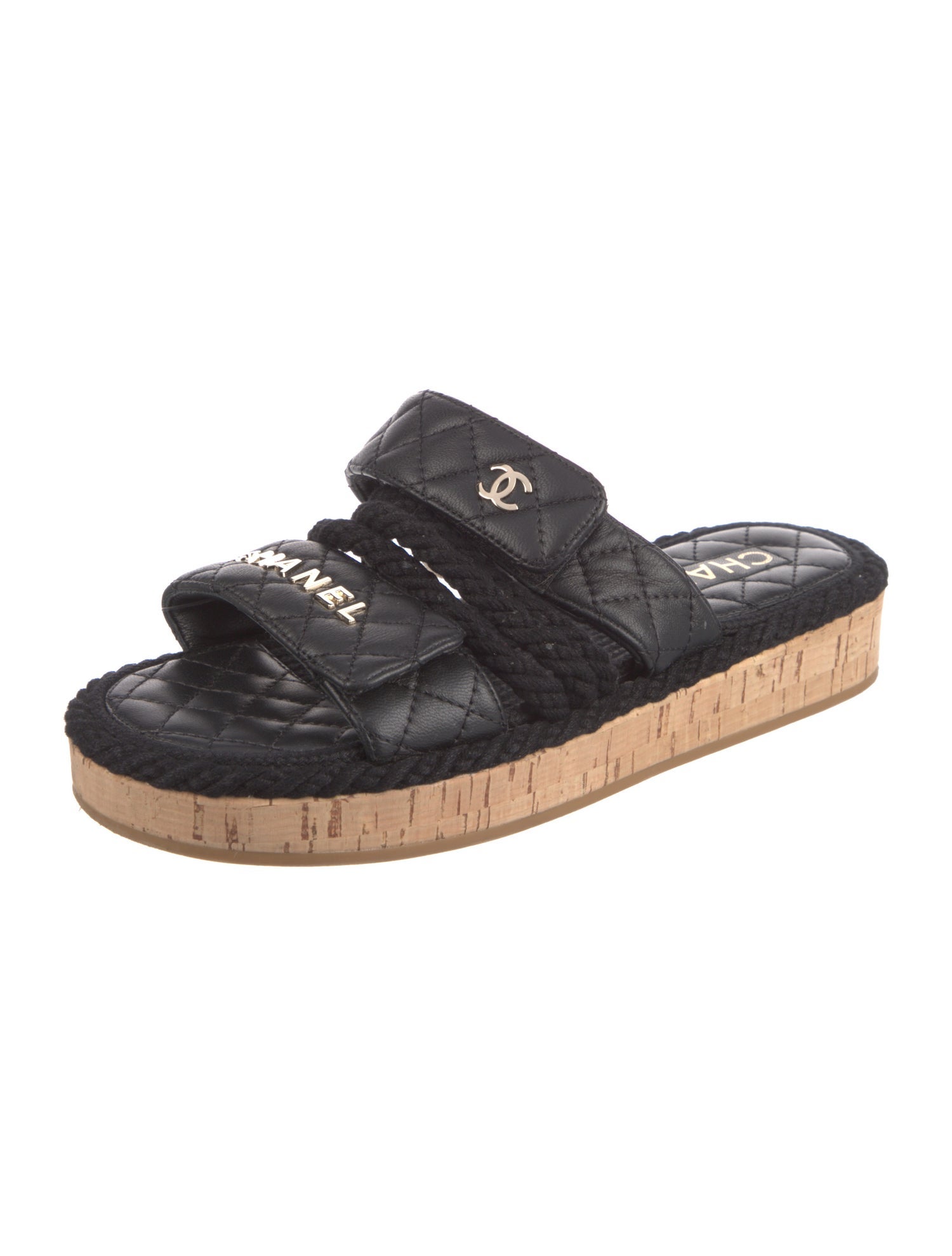 Chanel 2021 Interlocking CC Logo Espadrilles