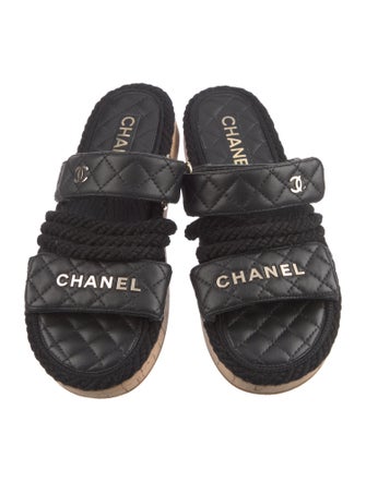 Chanel 2021 Interlocking CC Logo Espadrilles