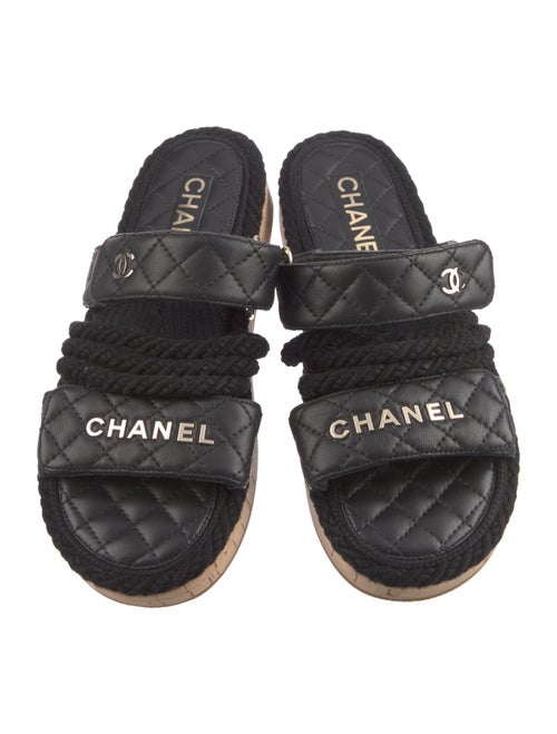 Chanel 2021 Interlocking CC Logo Espadrilles