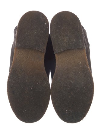 Chanel Interlocking CC Logo Suede Wedge Sneakers