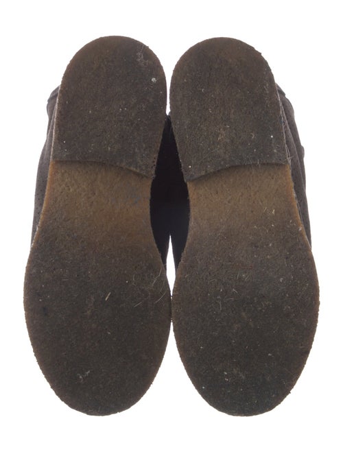 Chanel Interlocking CC Logo Suede Wedge Sneakers