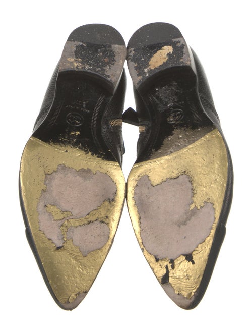 Chanel Interlocking CC Logo Leather Oxfords