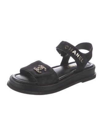 Chanel 2024 Interlocking CC Logo Sandals