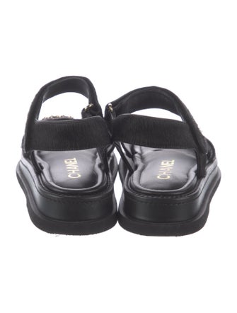 Chanel 2024 Interlocking CC Logo Sandals