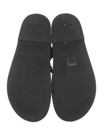 Chanel 2024 Interlocking CC Logo Sandals