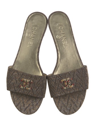 Chanel 2015 Interlocking CC Logo Slides