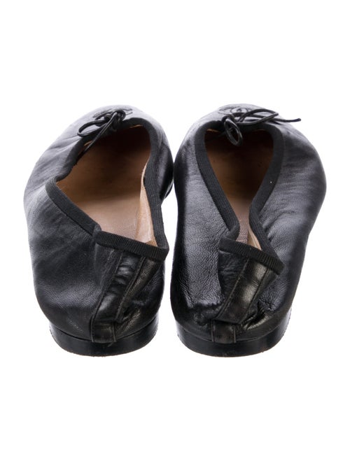 Chanel Interlocking CC Logo Lambskin Ballet Flats