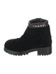Chanel 2022 Interlocking CC Logo Combat Boots