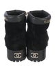 Chanel 2022 Interlocking CC Logo Combat Boots