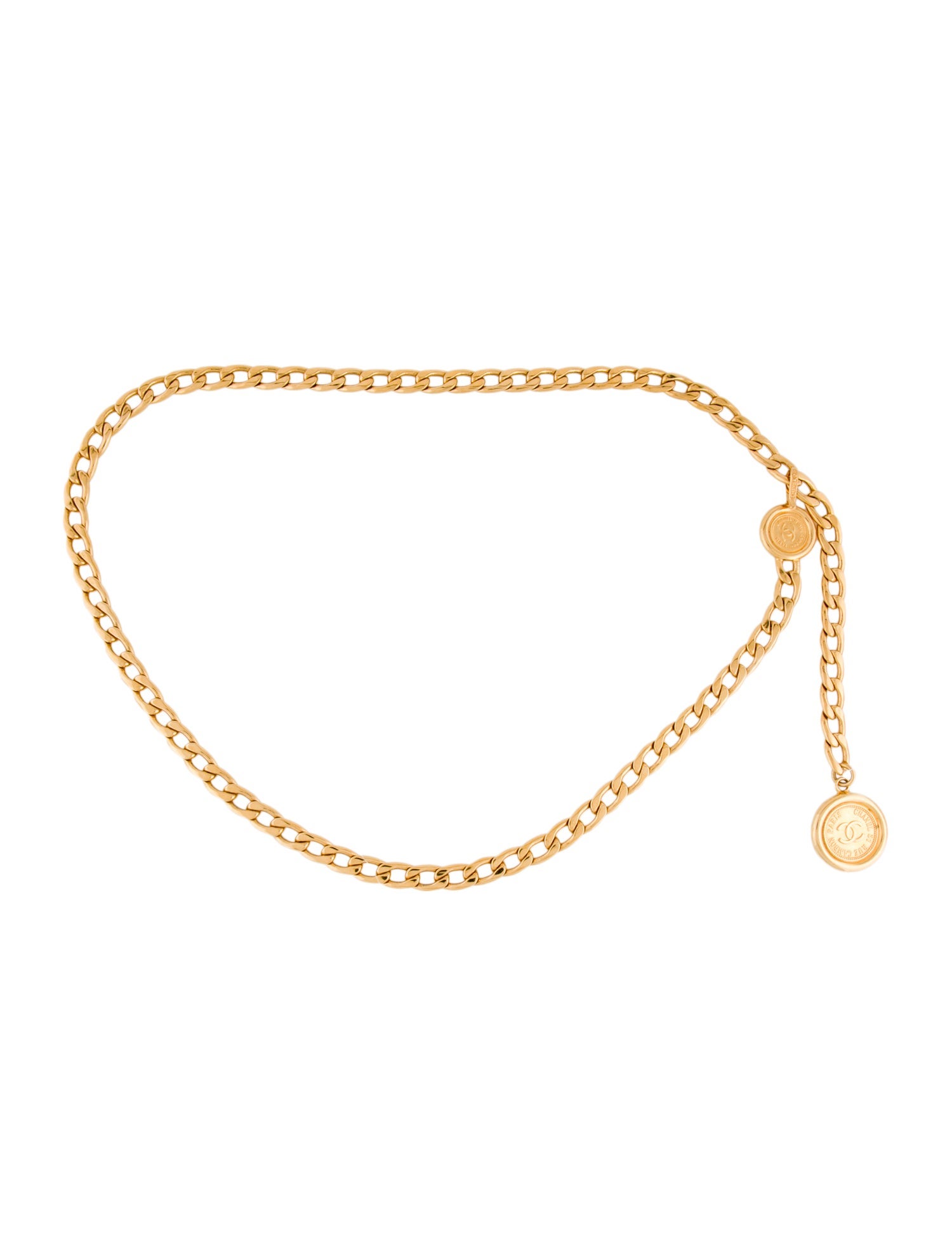 Chanel Vintage Interlocking CC Logo Waist Belt