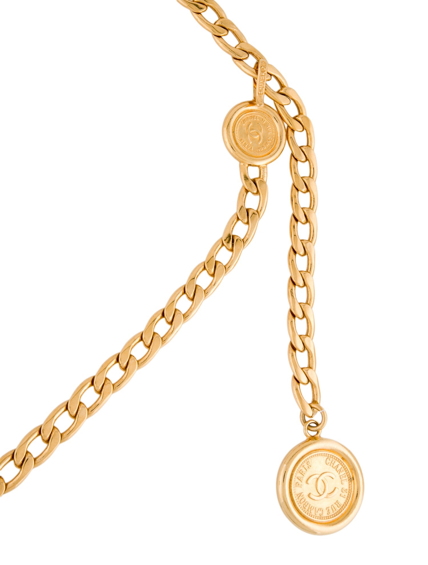 Chanel Vintage Interlocking CC Logo Waist Belt