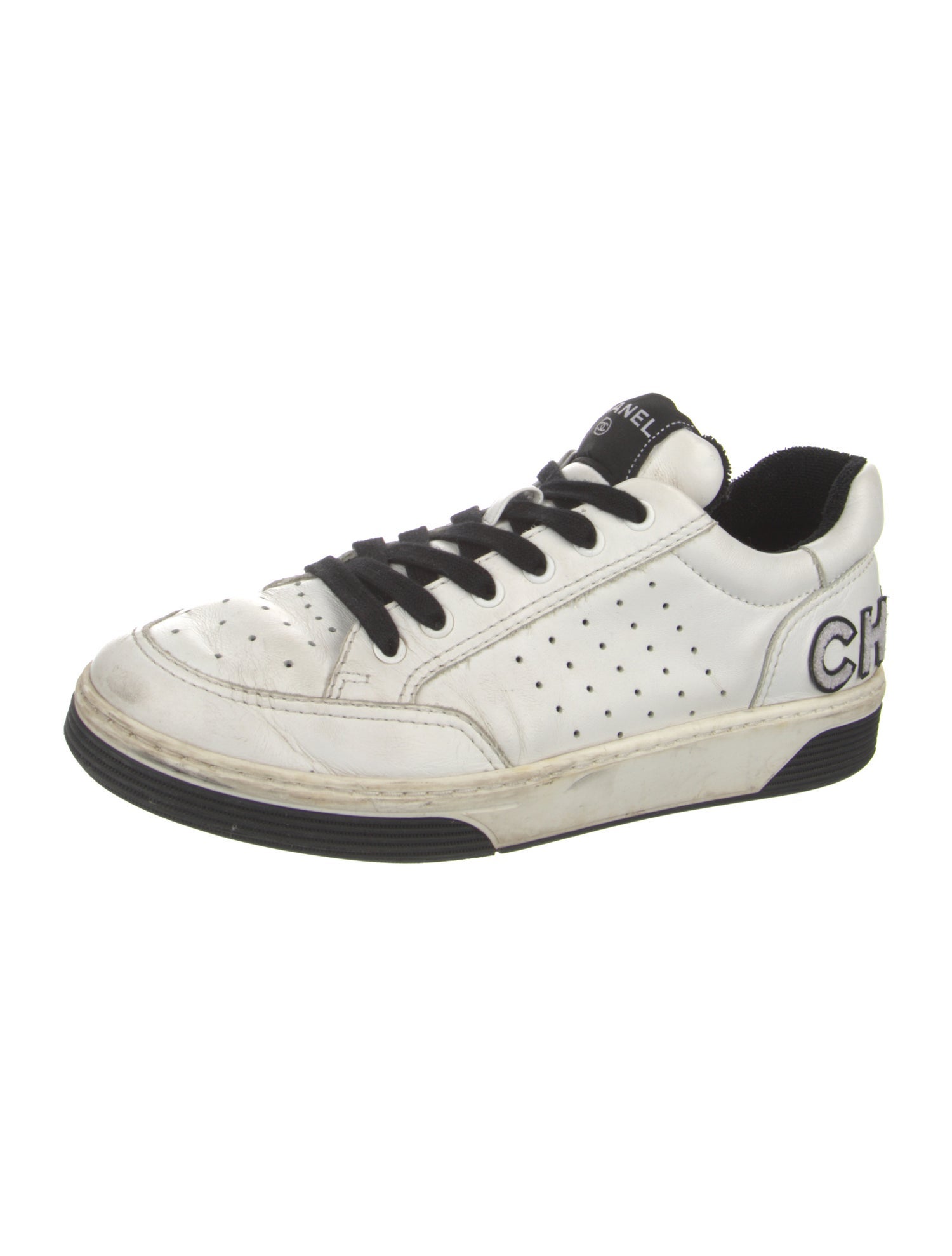 Chanel Vintage Leather Sneakers