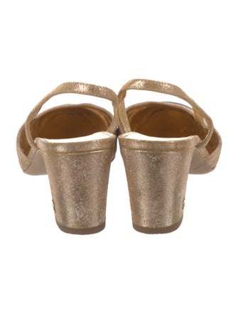 Chanel Printed Slingback Pumps