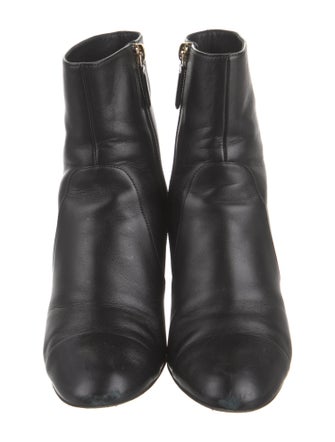 Chanel Interlocking CC Logo Leather Boots