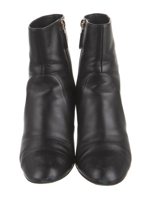 Chanel Interlocking CC Logo Leather Boots