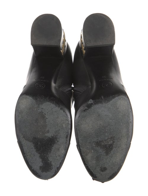 Chanel Interlocking CC Logo Leather Boots