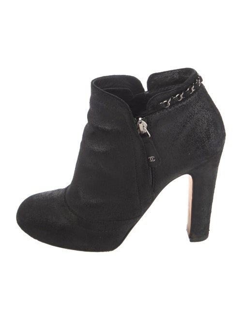 Chanel 2014 Interlocking CC Logo Boots