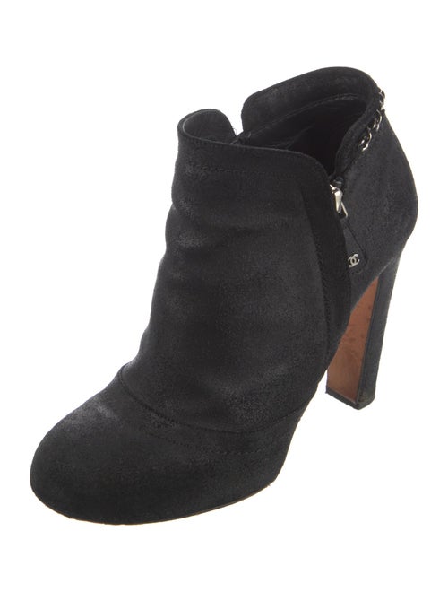 Chanel 2014 Interlocking CC Logo Boots