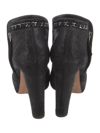 Chanel 2014 Interlocking CC Logo Boots