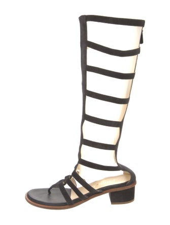 Chanel 2015 Interlocking CC Logo Gladiator Sandals