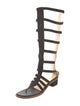 Chanel 2015 Interlocking CC Logo Gladiator Sandals