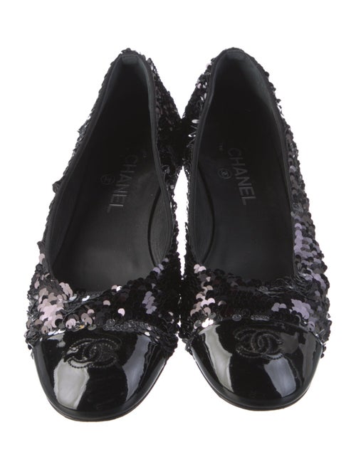 Chanel 2021 Interlocking CC Logo Ballet Flats