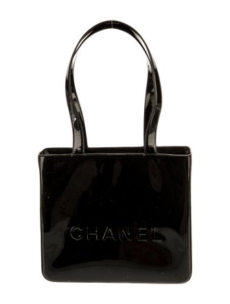 Chanel Patent Logo Tote