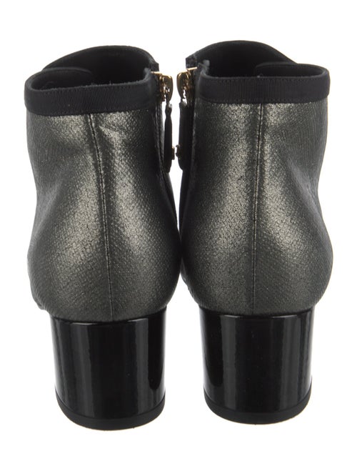 Chanel 2017 Interlocking CC Logo Lace-Up Boots