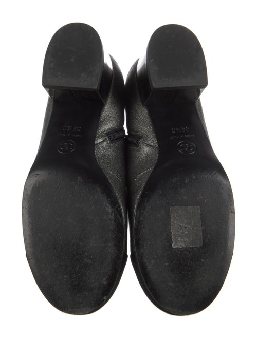 Chanel 2017 Interlocking CC Logo Lace-Up Boots