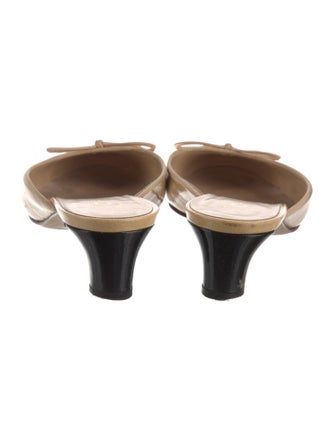 Chanel Lambskin Colorblock Pattern Mules