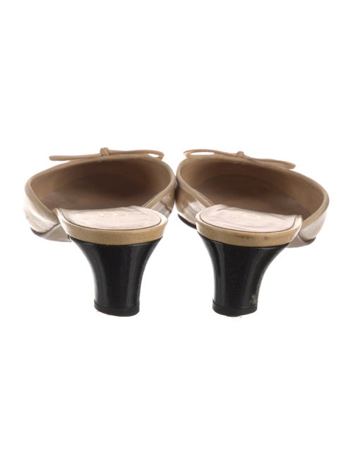 Chanel Lambskin Colorblock Pattern Mules