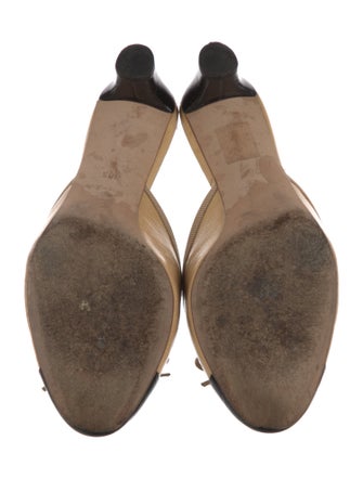 Chanel Lambskin Colorblock Pattern Mules