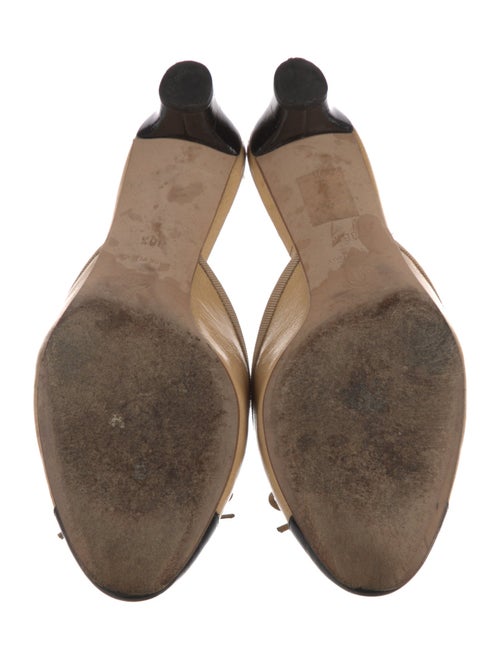 Chanel Lambskin Colorblock Pattern Mules