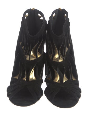 Chanel 2010 Interlocking CC Logo Gladiator Sandals