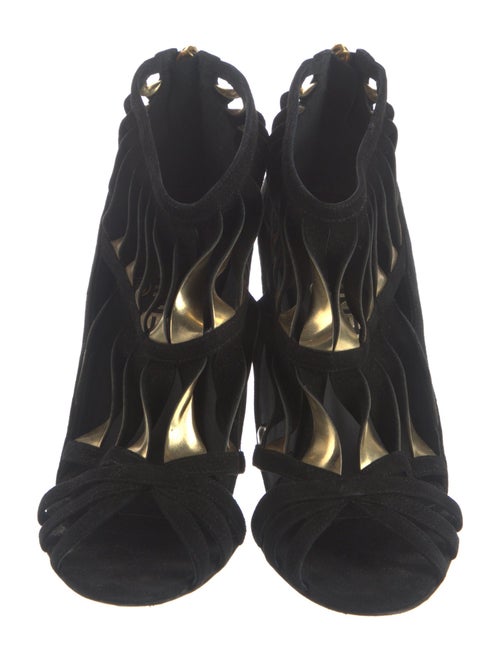 Chanel 2010 Interlocking CC Logo Gladiator Sandals