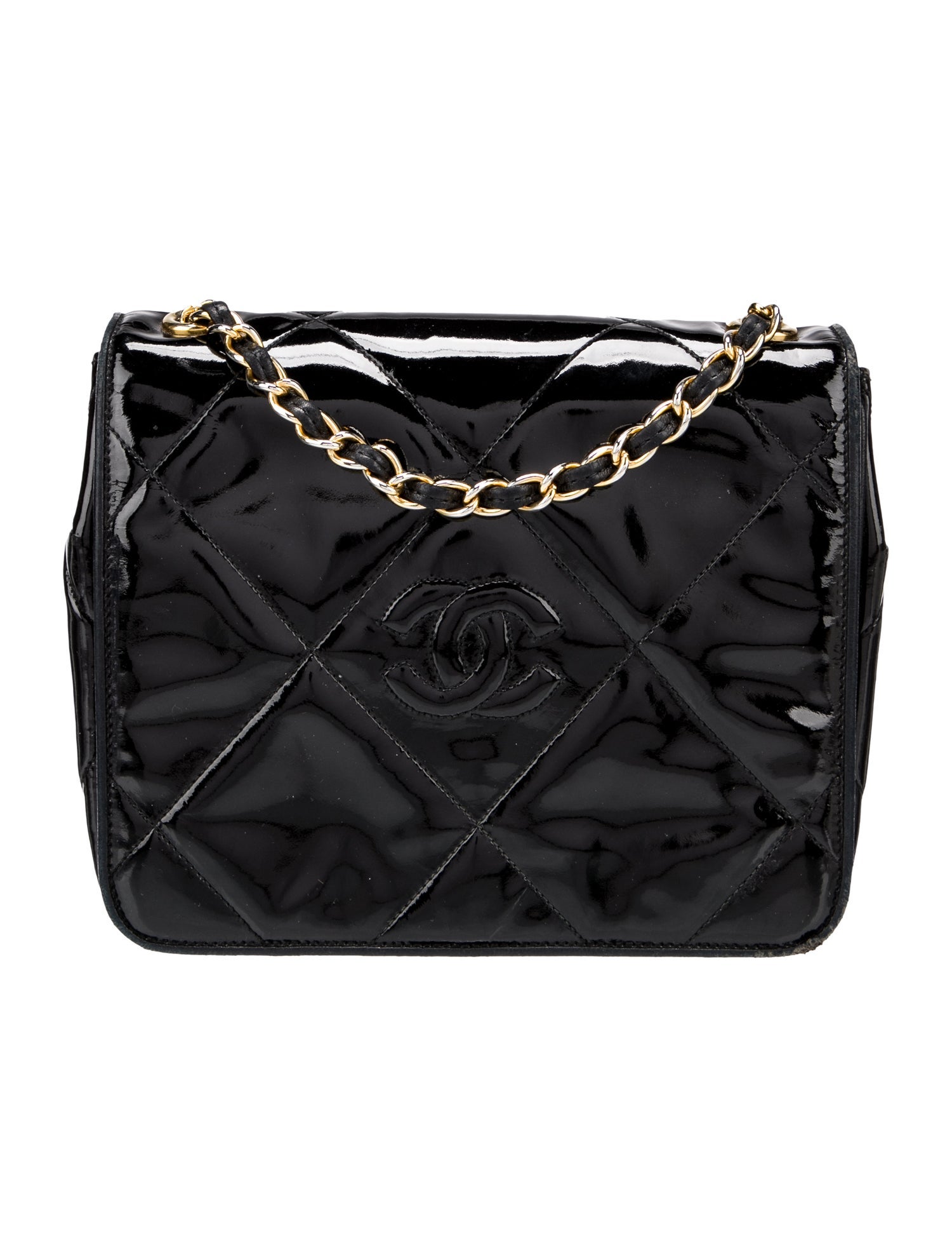 Chanel Diamond Quilt CC Flap Bag