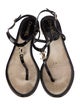 Chanel 2013 Interlocking CC Logo T-Strap Sandals