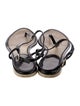 Chanel 2013 Interlocking CC Logo T-Strap Sandals