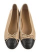 Chanel Interlocking CC Logo Lambskin Ballet Flats