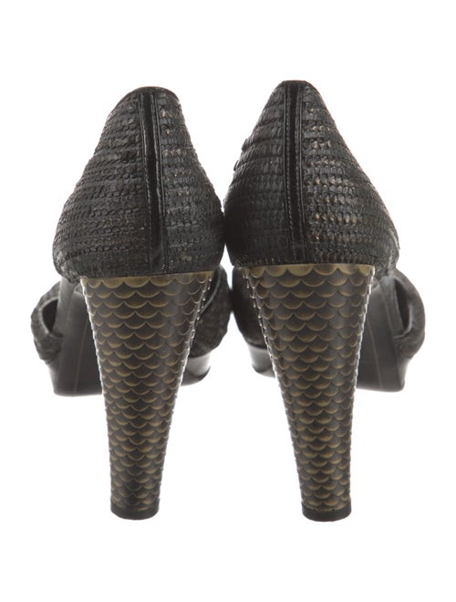 Chanel 2008 Interlocking CC Logo D'Orsay Pumps