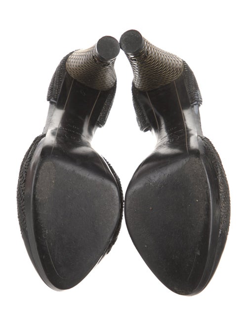 Chanel 2008 Interlocking CC Logo D'Orsay Pumps