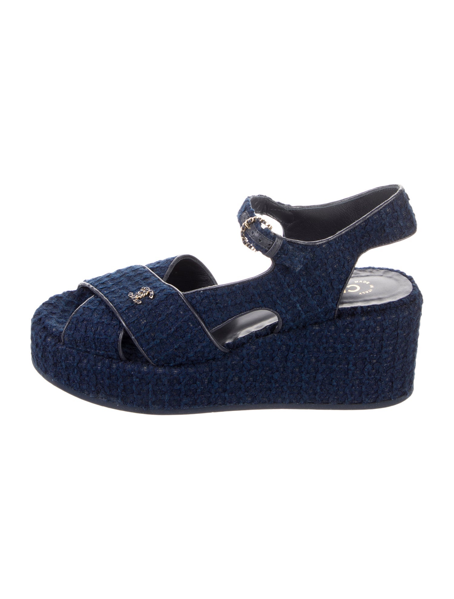 Chanel 2023 Interlocking CC Logo Espadrilles