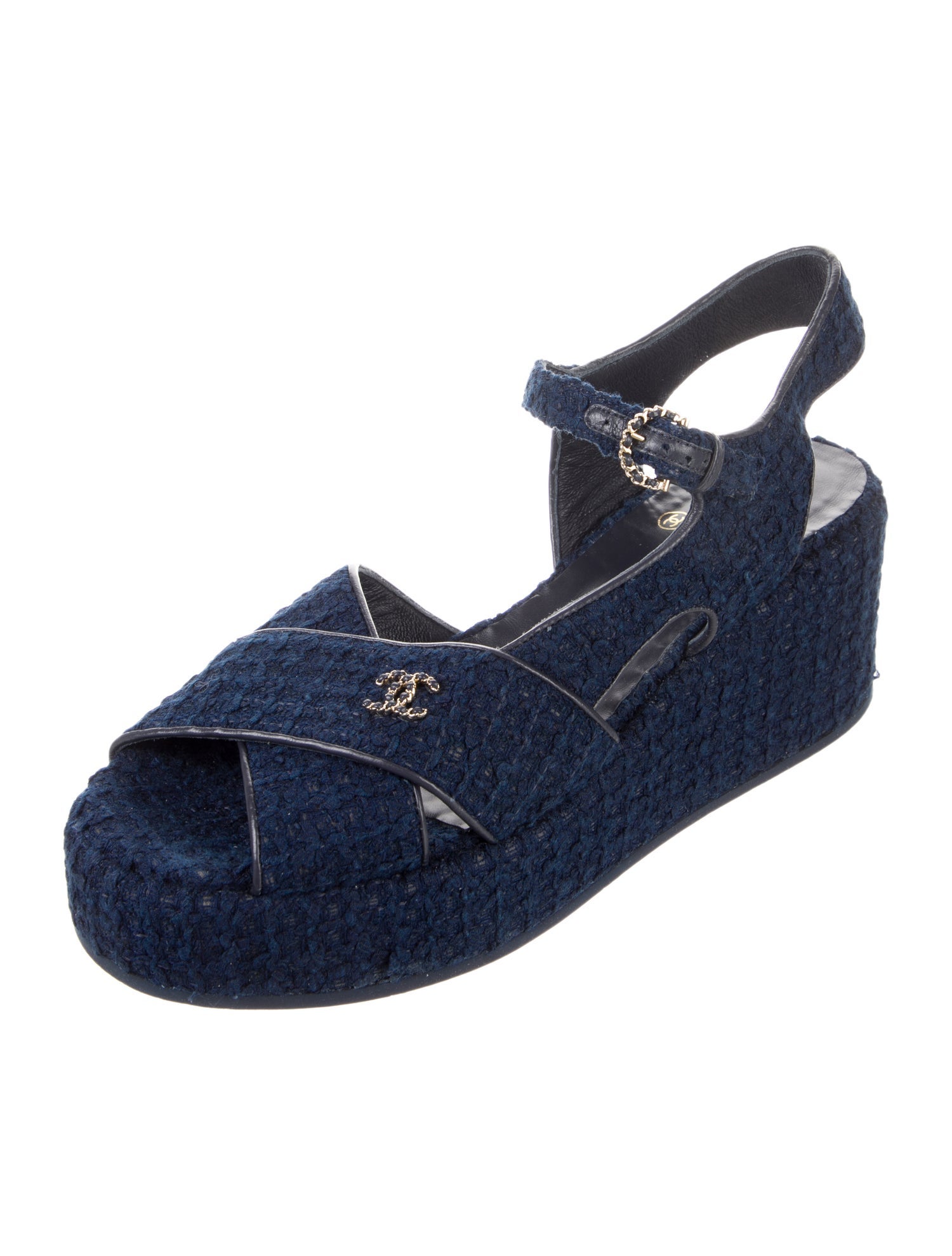 Chanel 2023 Interlocking CC Logo Espadrilles