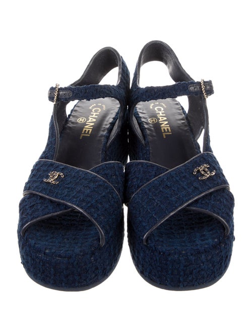 Chanel 2023 Interlocking CC Logo Espadrilles