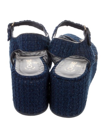 Chanel 2023 Interlocking CC Logo Espadrilles